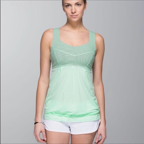 lululemon athletica Tops - Lululemon Tame Me green tank sz6